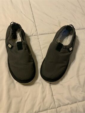 UGG x STAMPD TASMAN Canvas/Wool blend Slippers Shoes Gray & Black Men's 9